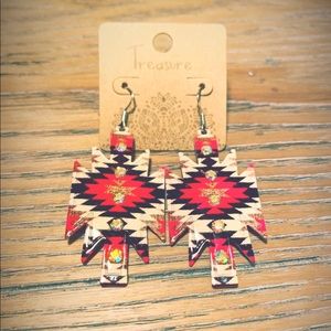 Western Style Aztec Earrings
